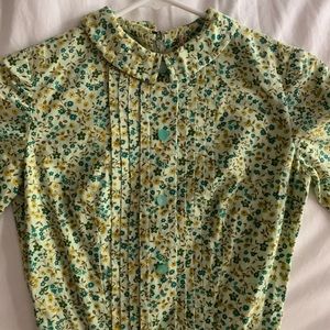 Vintage floral a-line dress